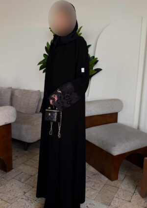 عباية كريب ملكي مع جوبير تركي