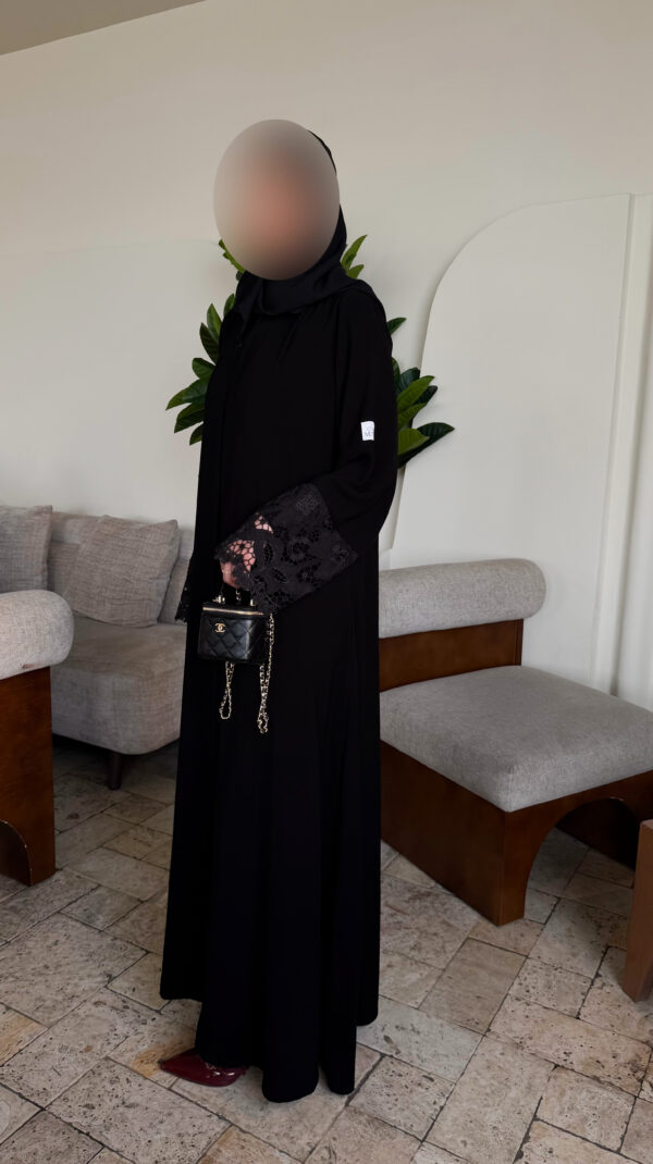 عباية كريب ملكي مع جوبير تركي