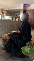 عباية مخمل وجوبير حرير